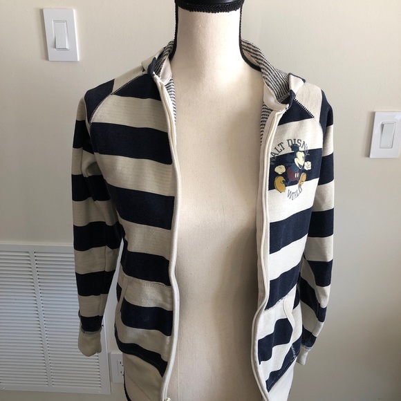 Kids disney mickey mouse hooded zippered sweatshirt - Picture 2 of 4